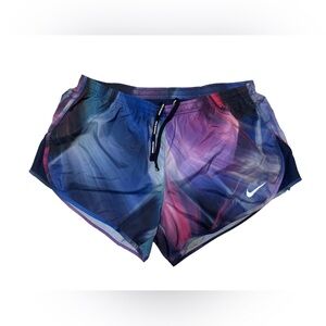 Nike Dri-Fit Watercolor Lined Running Shorts, Size L